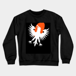 Phoenix Rising Sun (white hawk, eagle, falcon) Crewneck Sweatshirt